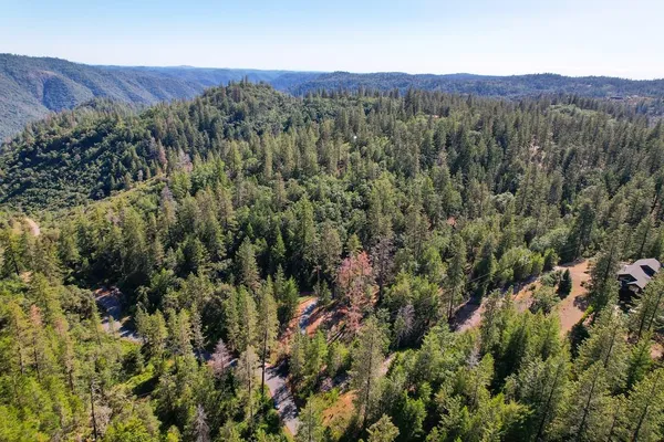 a view of a house with a yard and garden