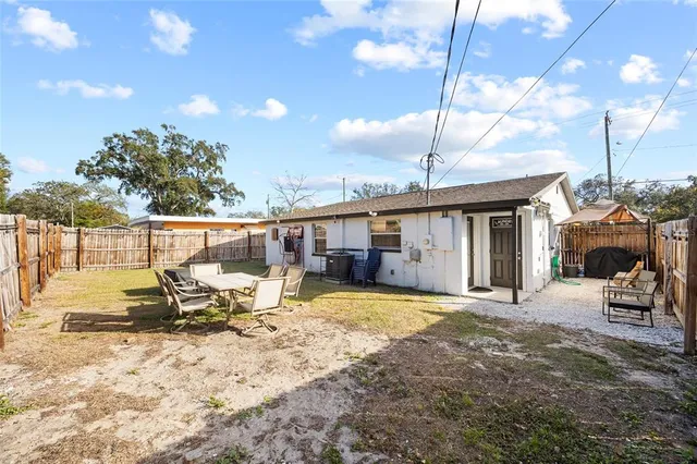 a view of a house with a patio