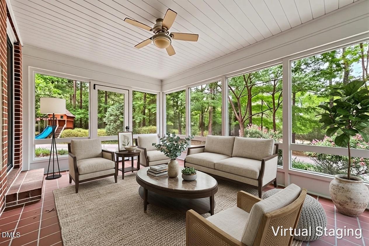 3725 Hope Valley Road Durham, NC 27707 - Photo 30 of 43 Sun Room Staged