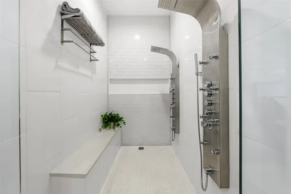 closeup view of a bathroom