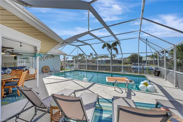 a outdoor view with a sitting space