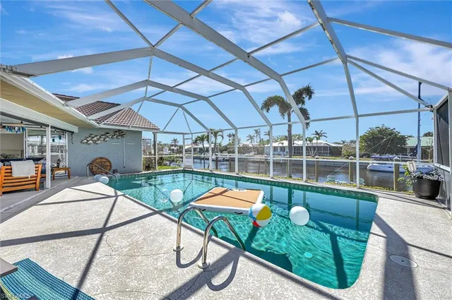 a outdoor view with a sitting space