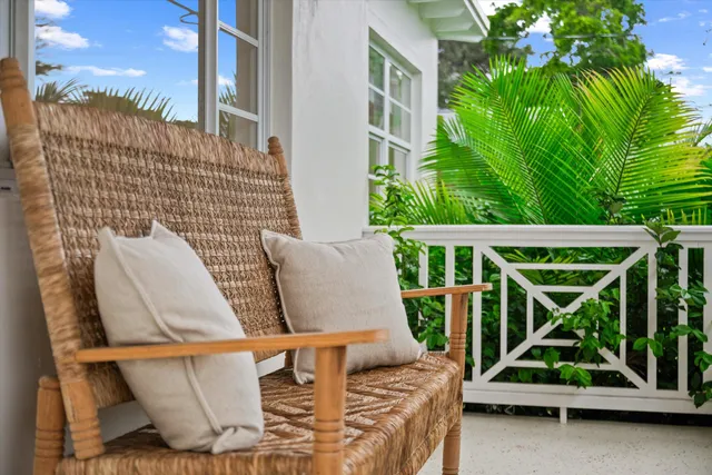 a view of outdoor seating space