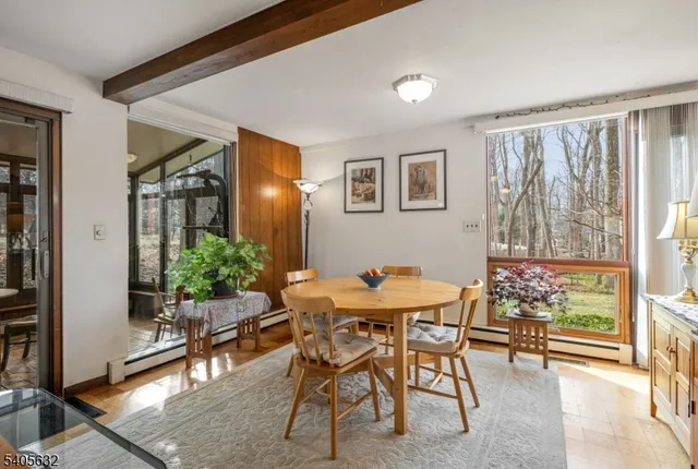 a view of a livingroom and dining room