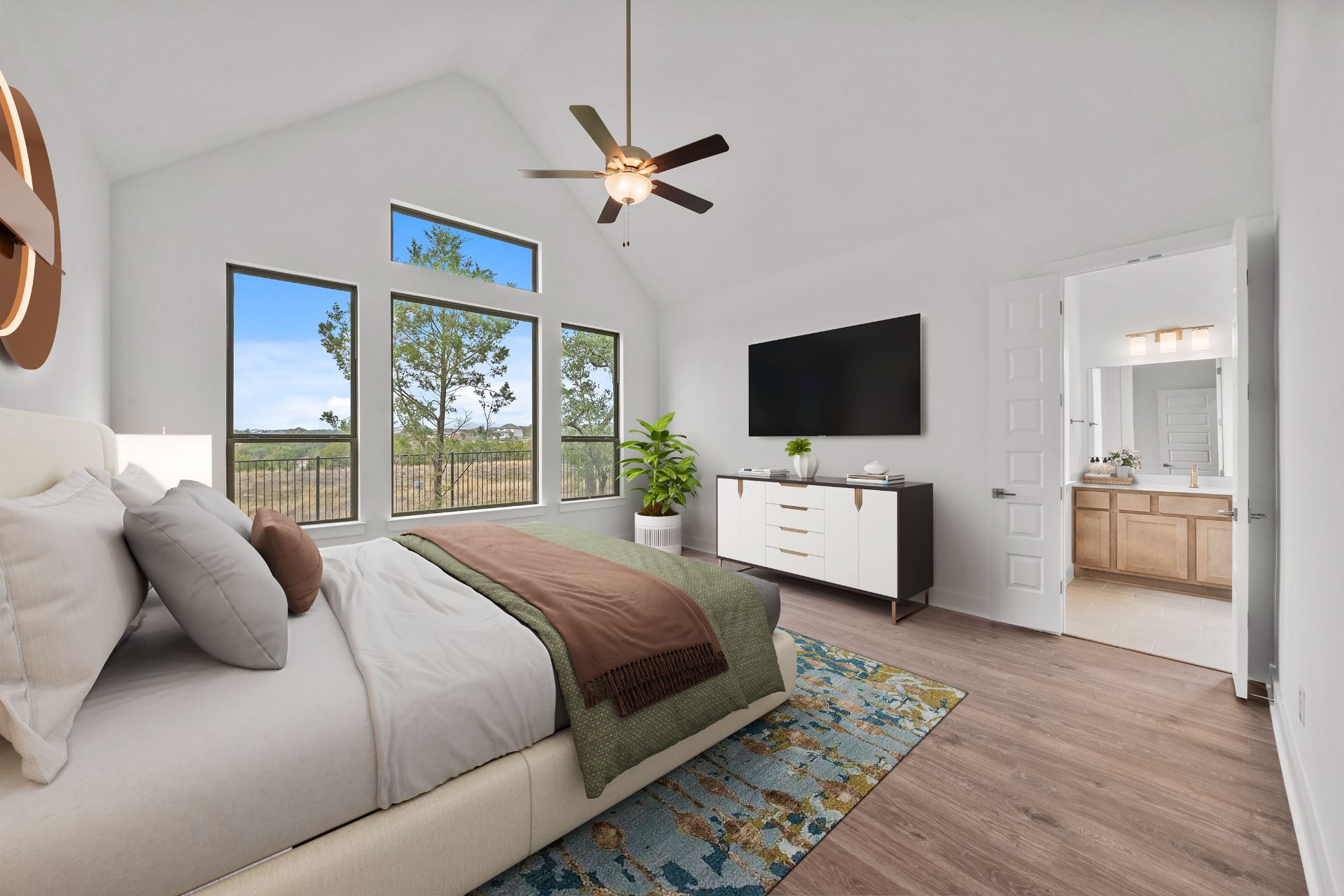 1802 Crimson Sunset Drive Georgetown, TX 78628 - Photo 5 of 38 Primary Bedroom - Virtually Staged