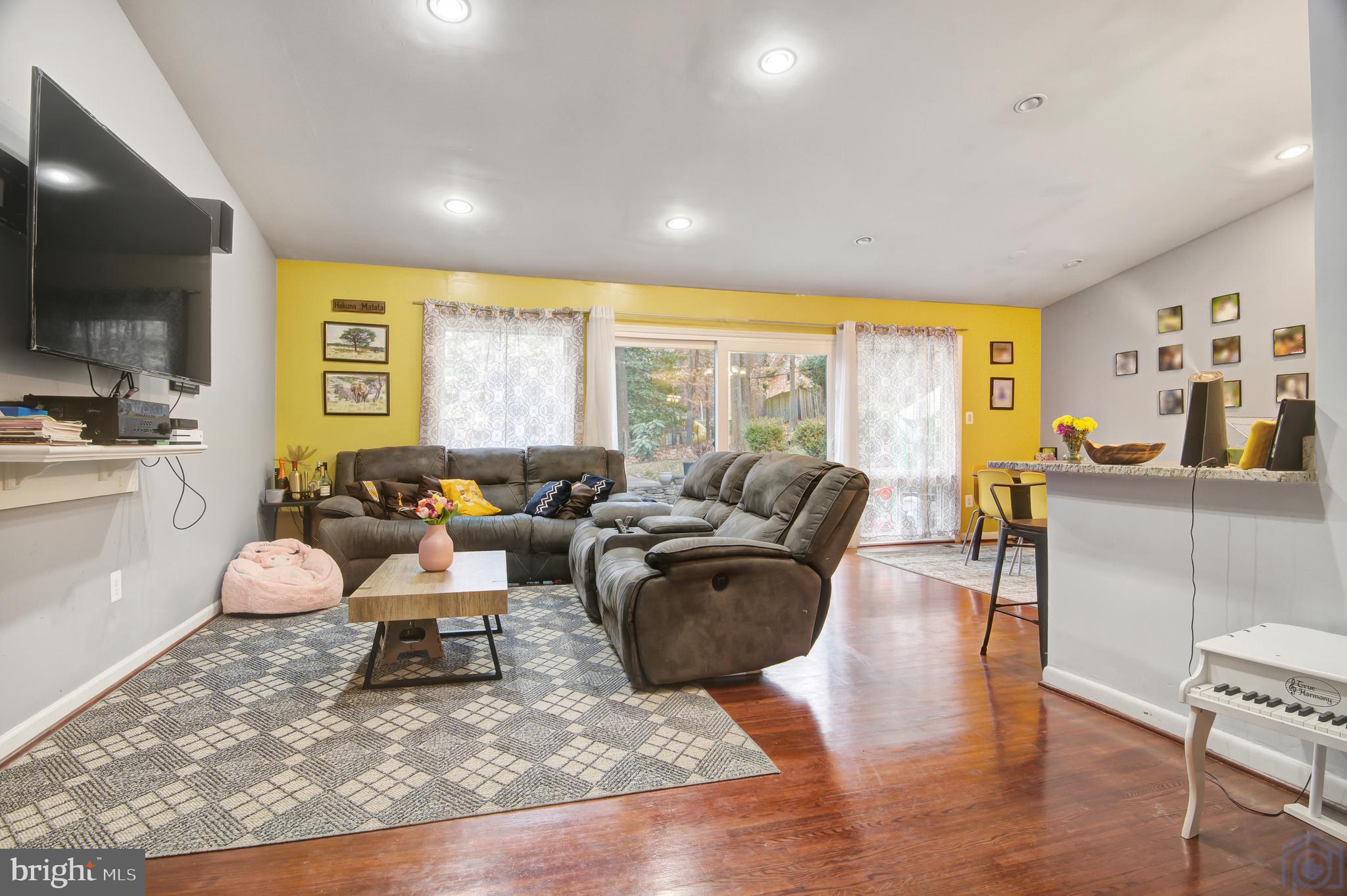 1002 La Grande Road Silver Spring, MD 20903 - Photo 12 of 33 Spacious / open living room with recessed lighting