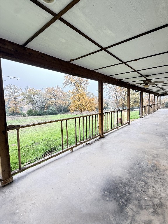 11791 Silver Springs Road Rockdale, TX 76567 - Photo 4 of 28 View of patio / terrace with a ceiling fan