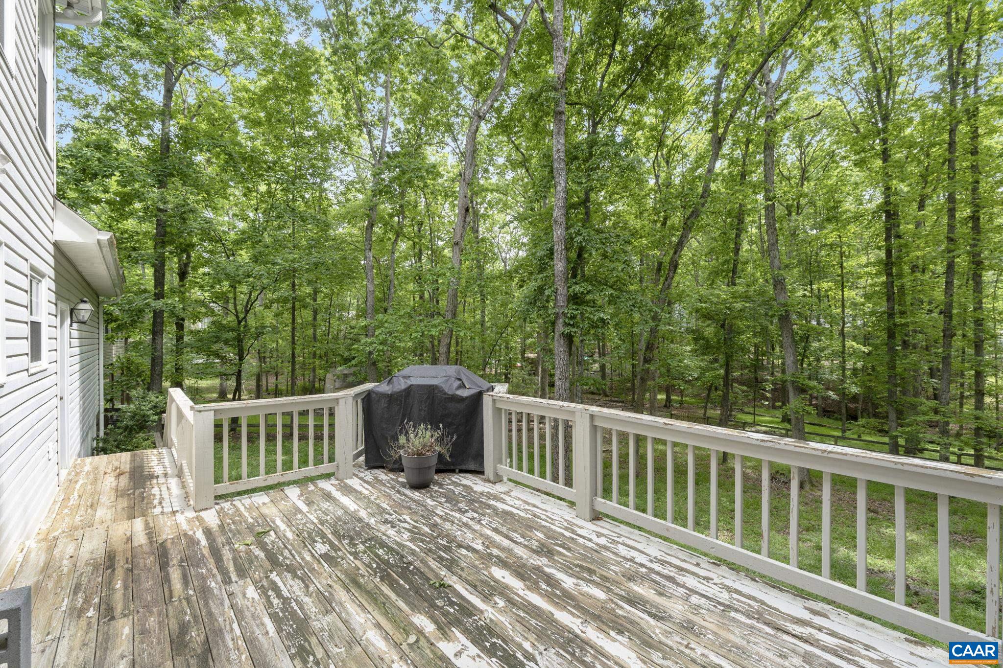 42 Oak Grove Road Palmyra, VA 22963 - Photo 21 of 37 a view of backyard with deck and outdoor seating