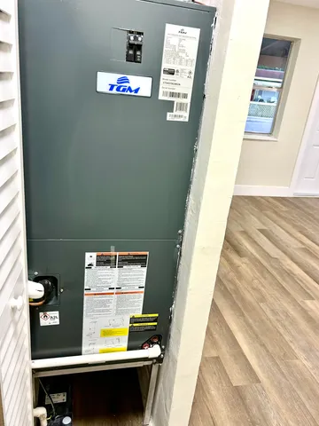 a room with storage and utility