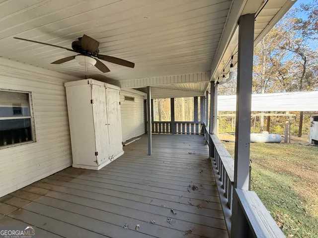 a view of outdoor space and deck