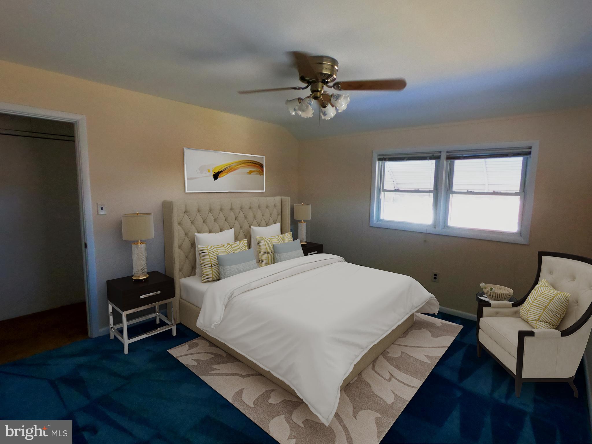 8506 Kings Ridge Road Baltimore, MD 21234 - Photo 14 of 29 Bright Master Bedroom - Ceiling Fan
