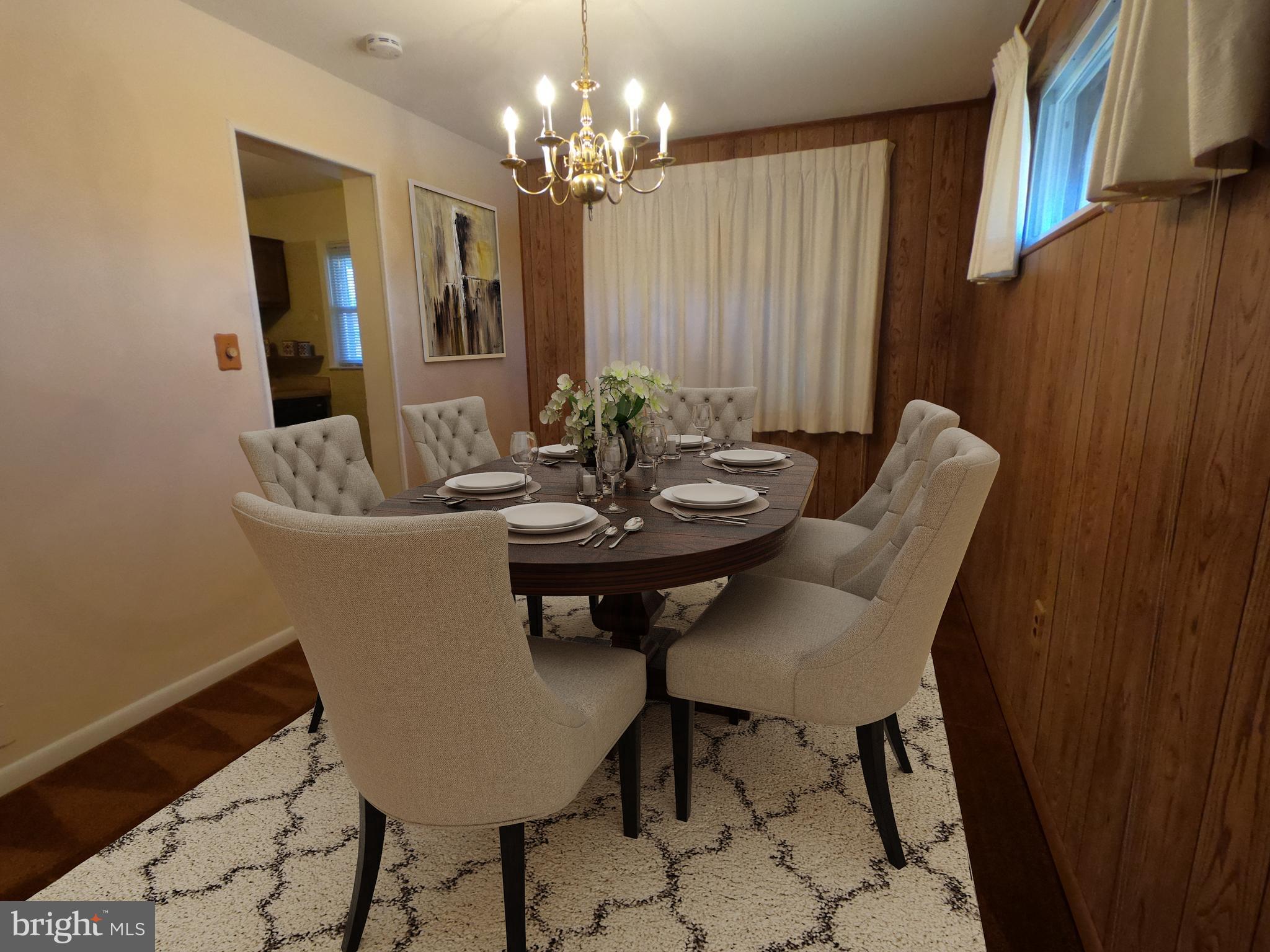 8506 Kings Ridge Road Baltimore, MD 21234 - Photo 10 of 29 Dining Room - Hardwood Under Carpet