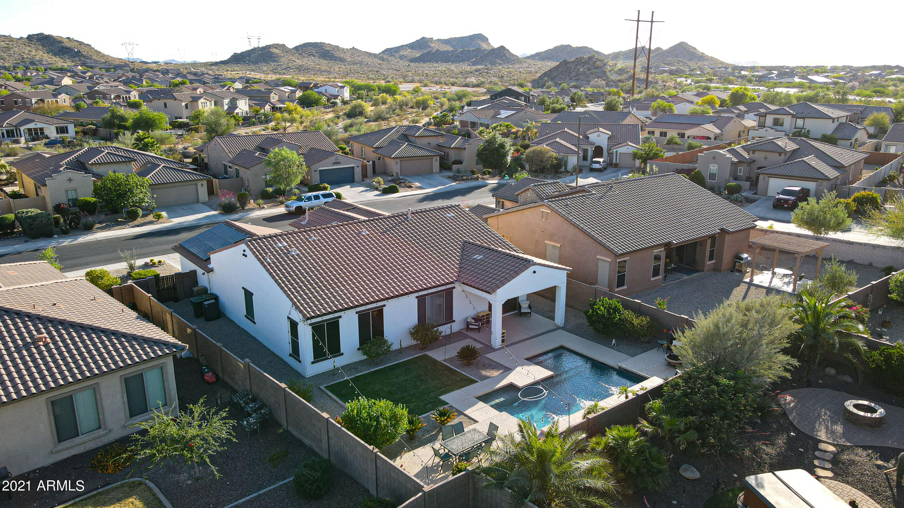 17954 West Verdin Road Goodyear, AZ 85338 - Photo 38 of 63 17954 W Verdin_Drone back view