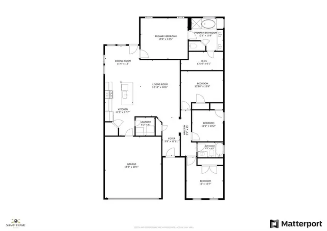 a picture of a room with a white wall and a white refrigerator