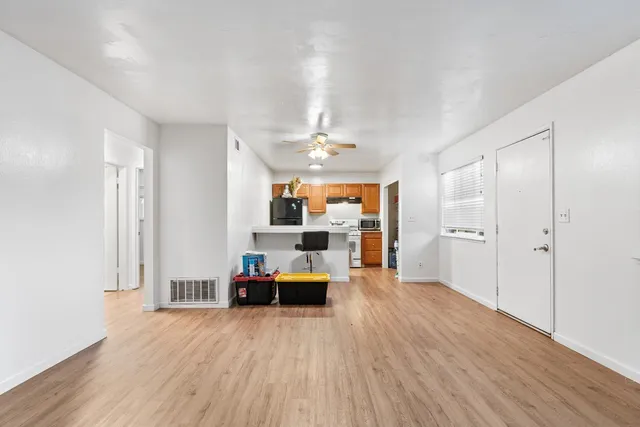 a view of a living room