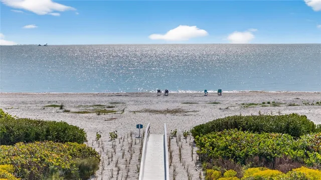 a view of beach and ocean