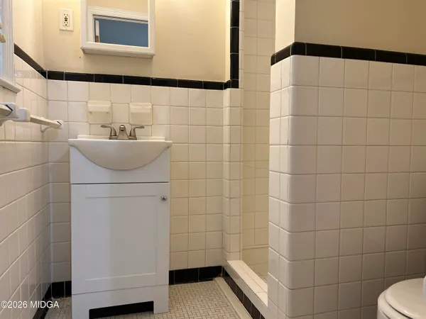 a bathroom with a sink