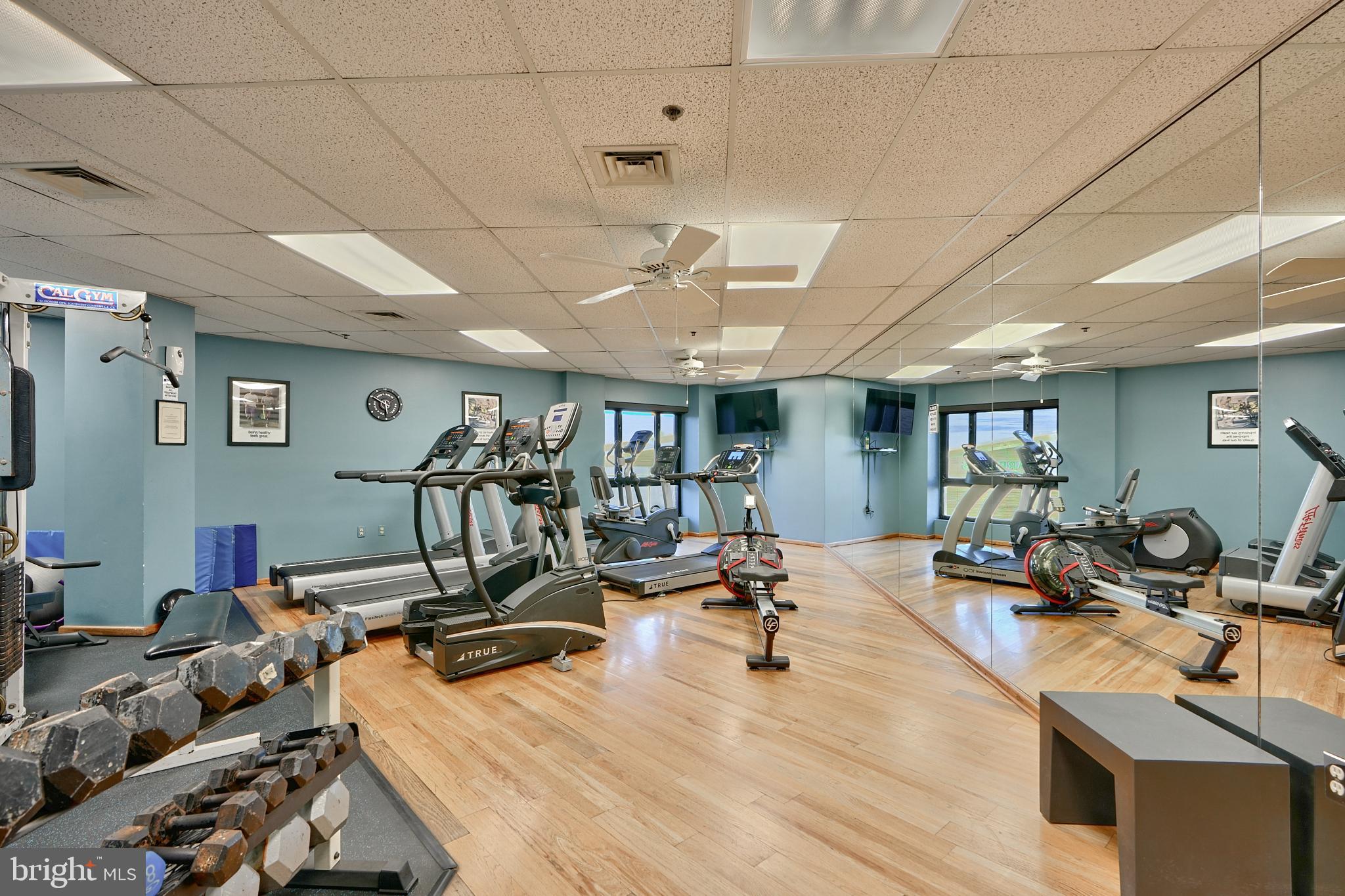 2515 Boston Street, Unit 706 Baltimore, MD 21224 - Photo 19 of 21 a view of a room with gym equipment