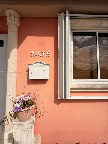 a view of a door and chair