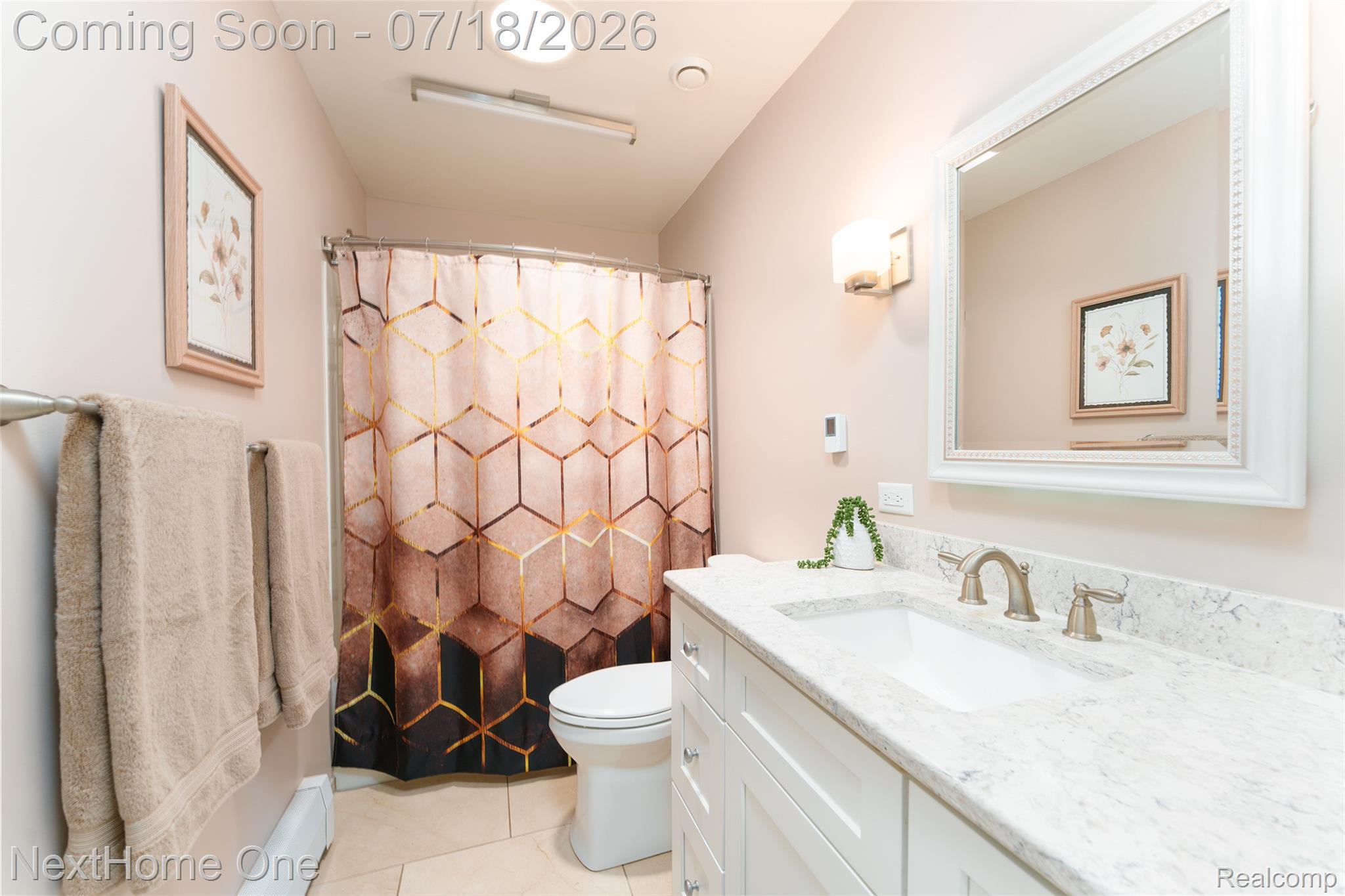 4423 Mason Road Howell, MI 48843 - Photo 11 of 29 A heated floor was a "must have" item you'll appreciate in this bathroom remodel along with all the storage.