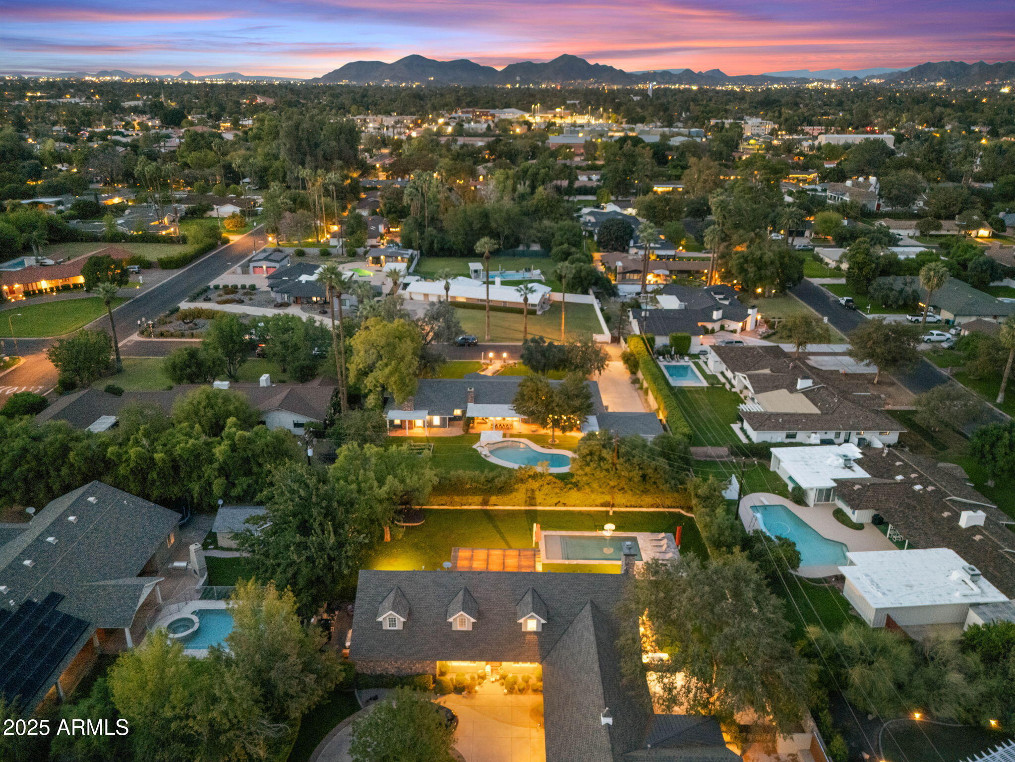 229 West Berridge Lane Phoenix, AZ 85013 - Photo 71 of 78 an aerial view of residential houses with outdoor space