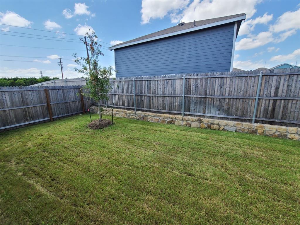 4009 Renee Drive Dallas, TX 75227 - Photo 15 of 15 a view of a backyard with a potted plants and wooden fence