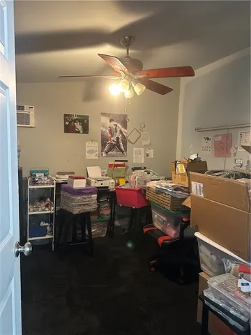 a room with gym equipment