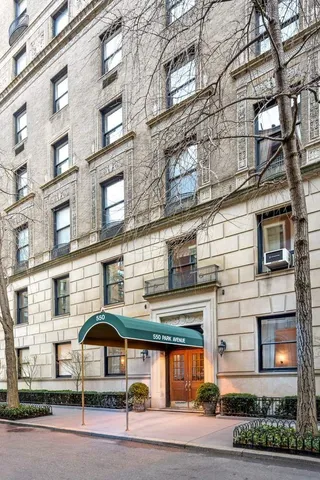 a view of a hallway with wooden floor and a potted plant
