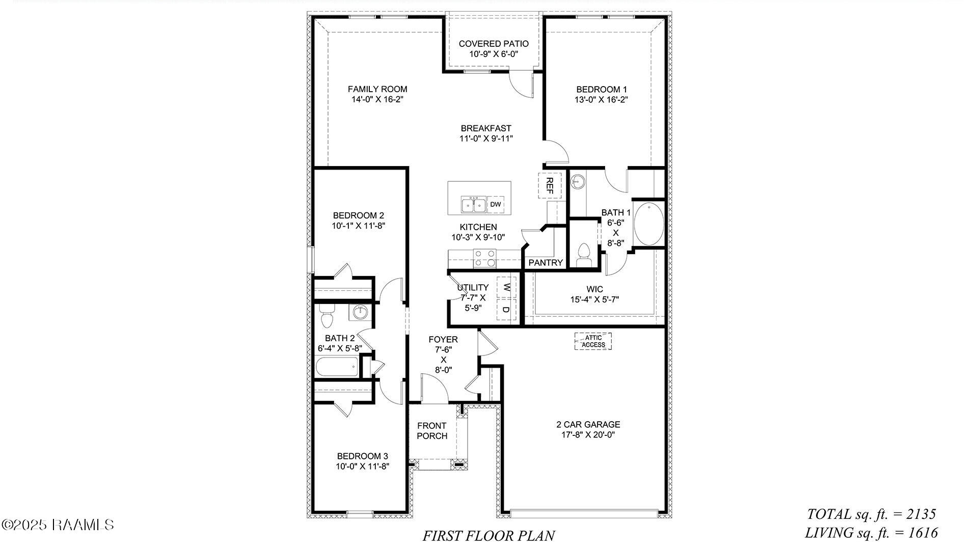 150 Reid Sunset, LA 70584 - Photo 28 of 28 DRH_X40D_ A First Floor Plan