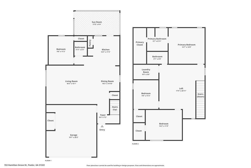 153 Hamilton Grove Drive Pooler, GA 31322 - Photo 38 of 38 Floor Plan