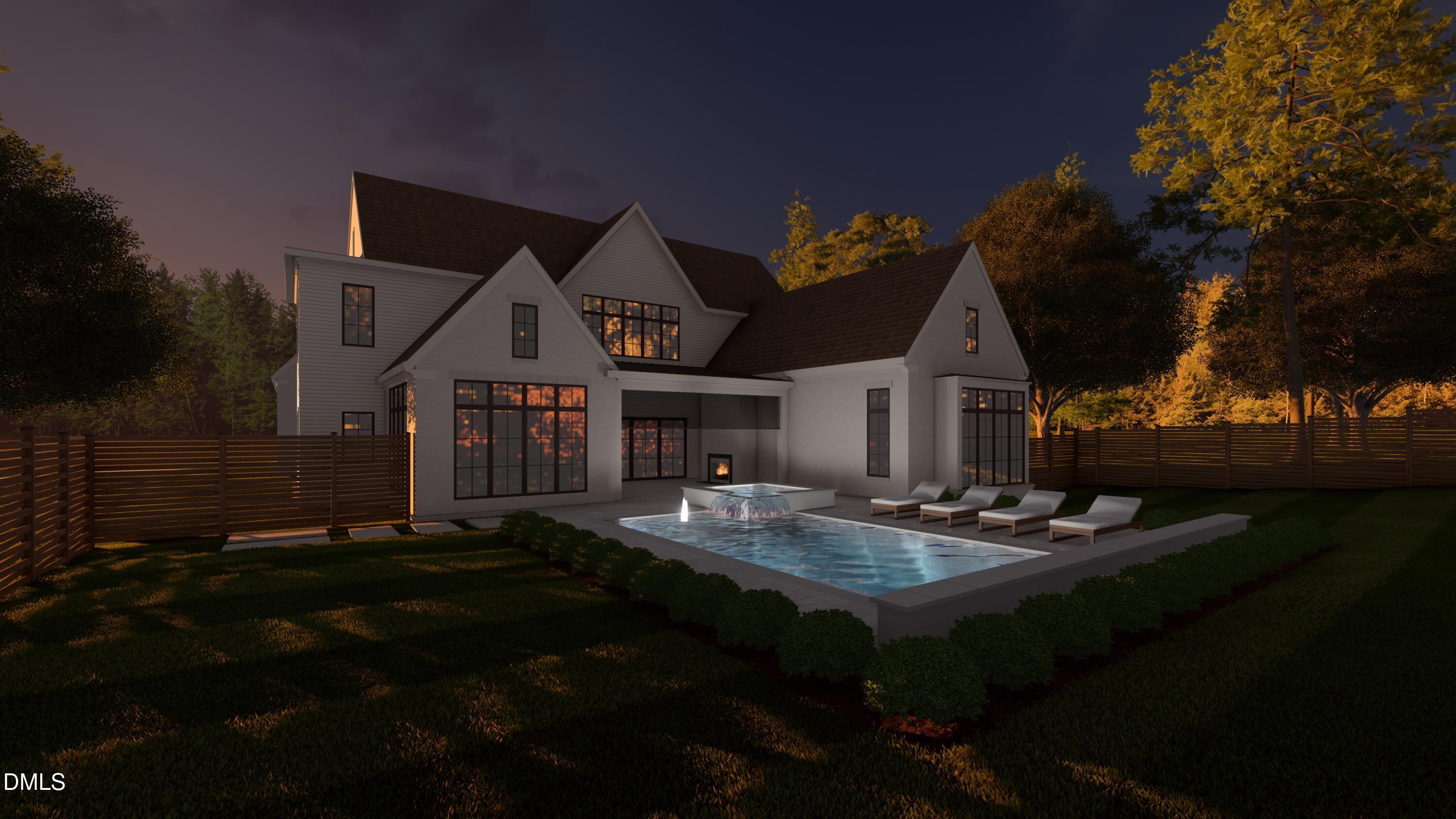 4310 Camelot Drive Raleigh, NC 27609 - Photo 5 of 5 a backyard of a house with table and chairs