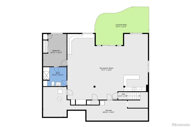 an aerial view of residential house with outdoor space