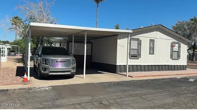 a front view of a house