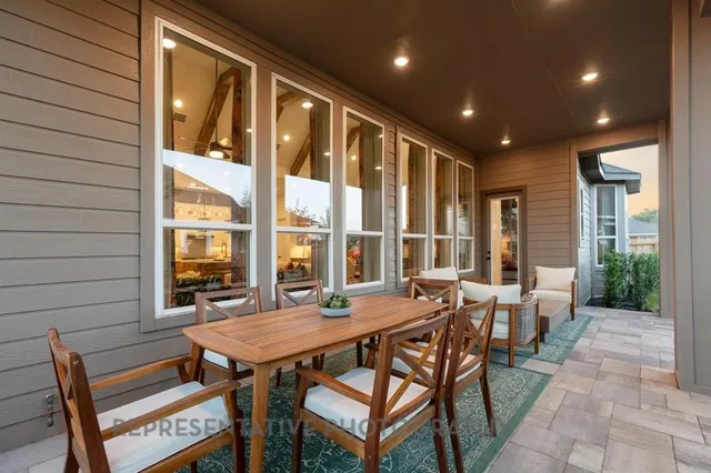 a outdoor living space with furniture and garden view
