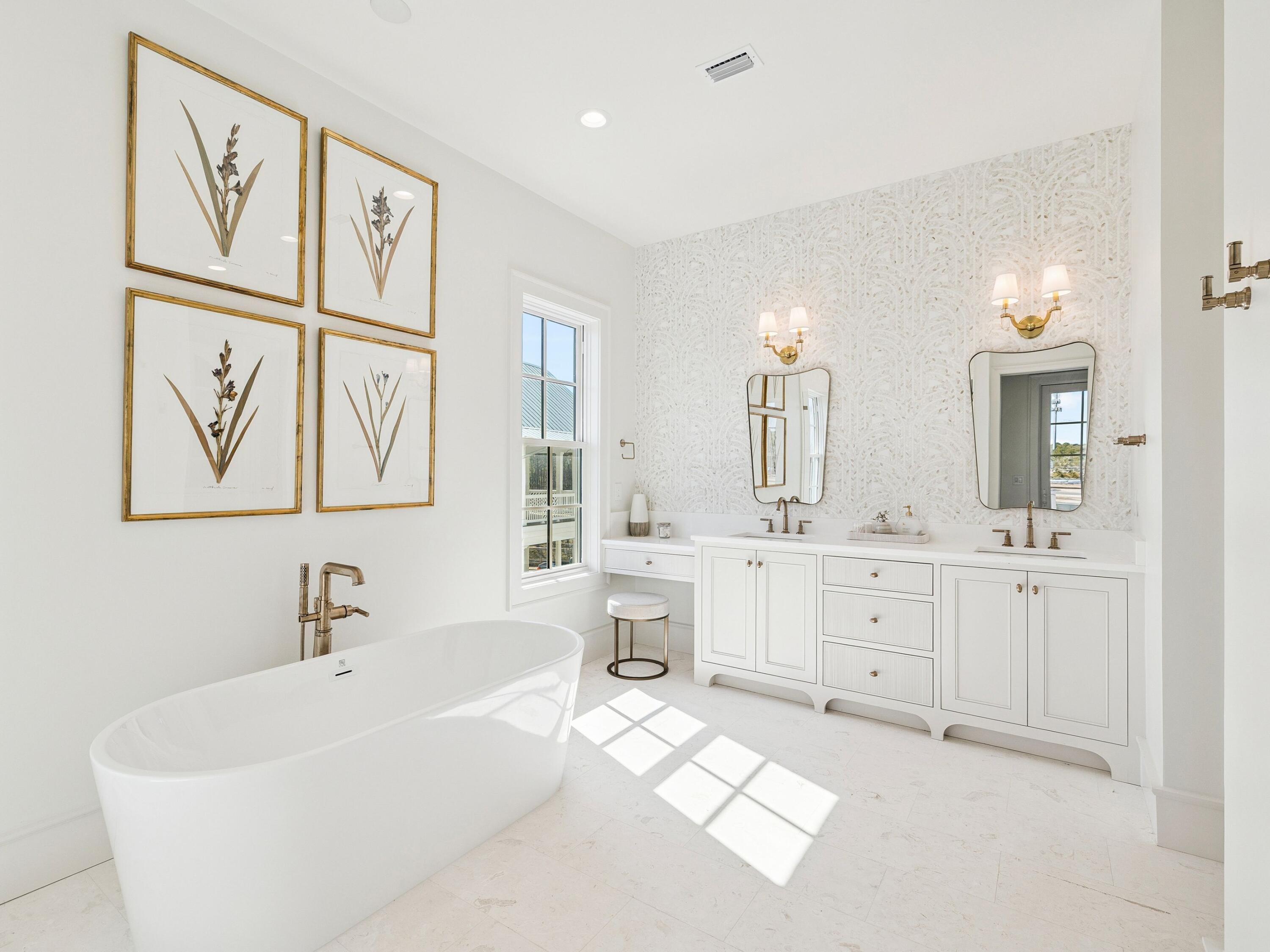 34 Climbing Rose Way Santa Rosa Beach, FL 32459 - Photo 10 of 34 a bathroom with a double vanity sink mirror and