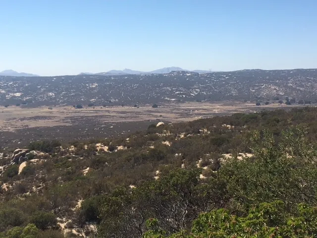 a view of city and mountain