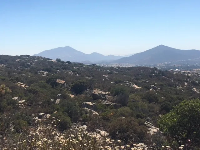 a view of city and mountain