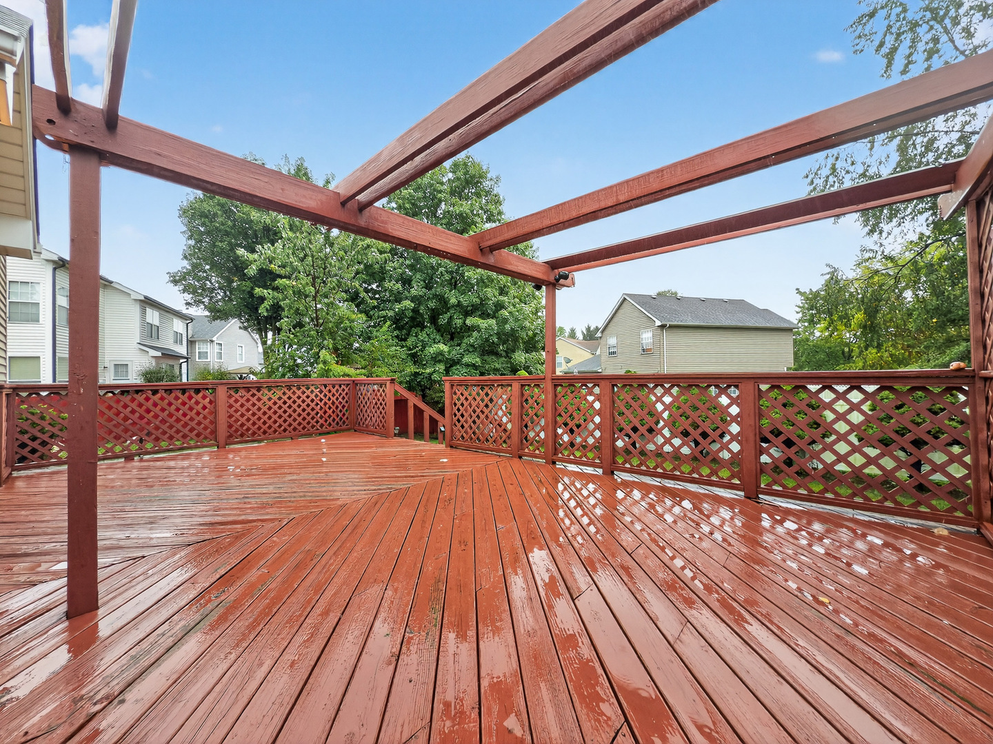 255 Braemar Bolingbrook, IL 60440 - Photo 32 of 36 a balcony with wooden floor