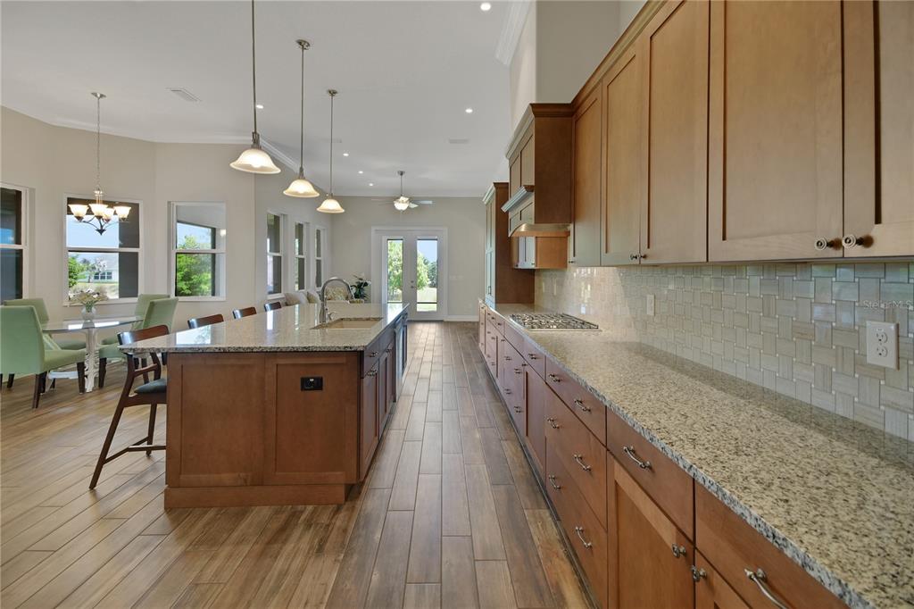 6008 Apex Way Lady Lake, FL 32159 - Photo 29 of 93 a large kitchen with lots of counter space a sink and cabinets