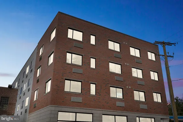 a front view of a building