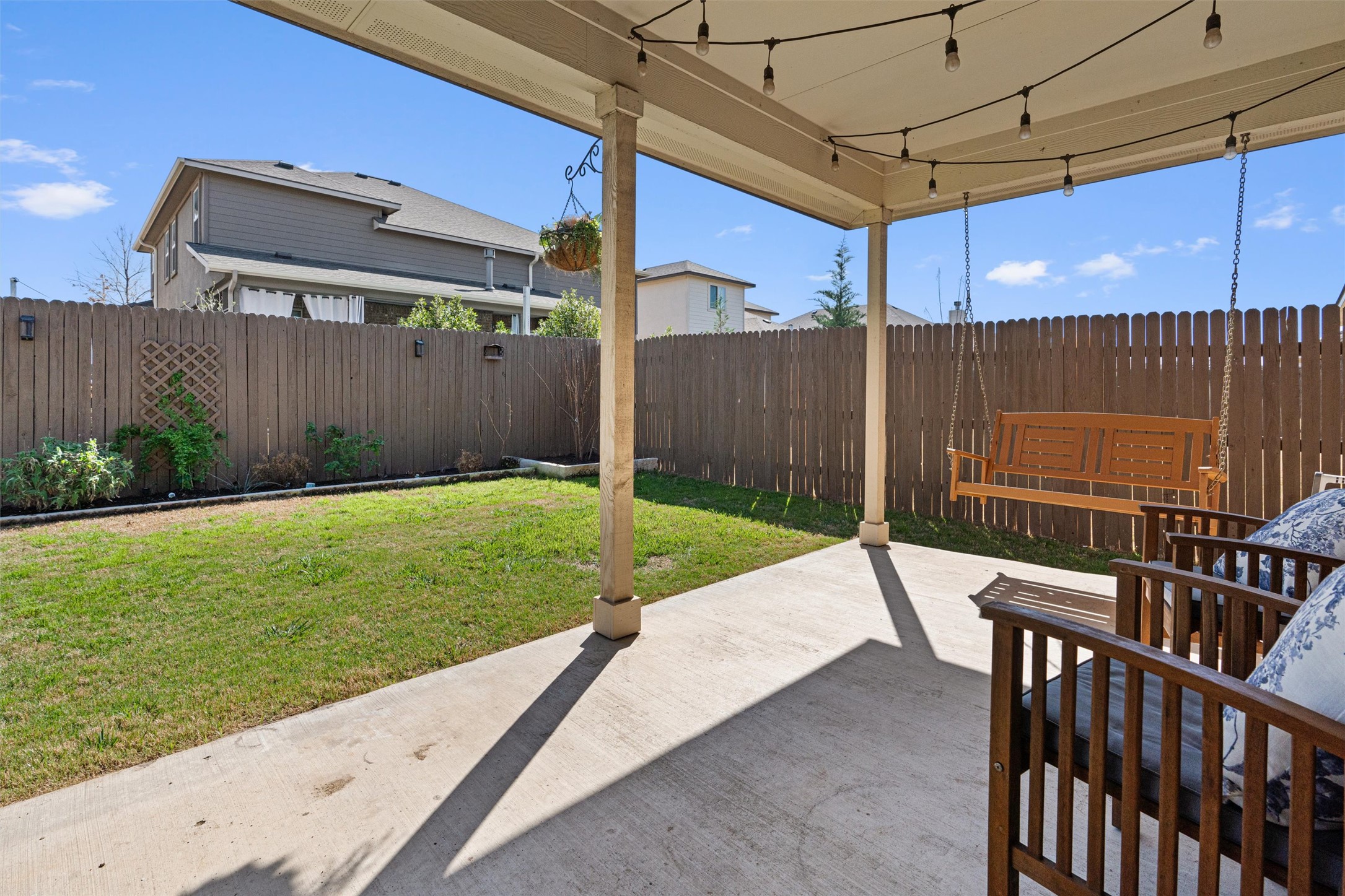 524 Longhorn Cavern Road Leander, TX 78641 - Photo 26 of 34 Fenced backyard with a patio