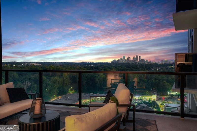 2425 Peachtree Road, Unit 1504 Atlanta, GA 30305 - Photo 65 of 66 a view of a balcony with lake view and mountain view
