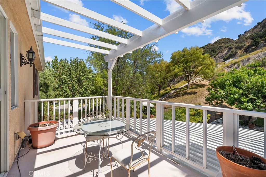 26214 Reade Place Stevenson Ranch, CA 91381 - Photo 34 of 58 a view of a chairs and table in the balcony