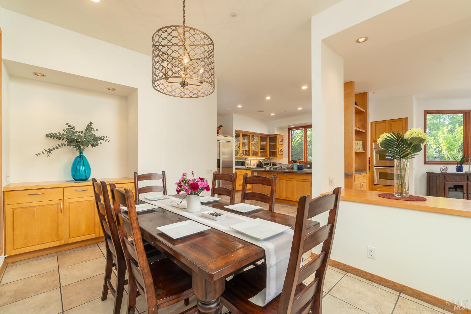 8 Circle Road San Rafael, CA 94903 - Photo 13 of 51 a dining room with furniture a livingroom and chandelier