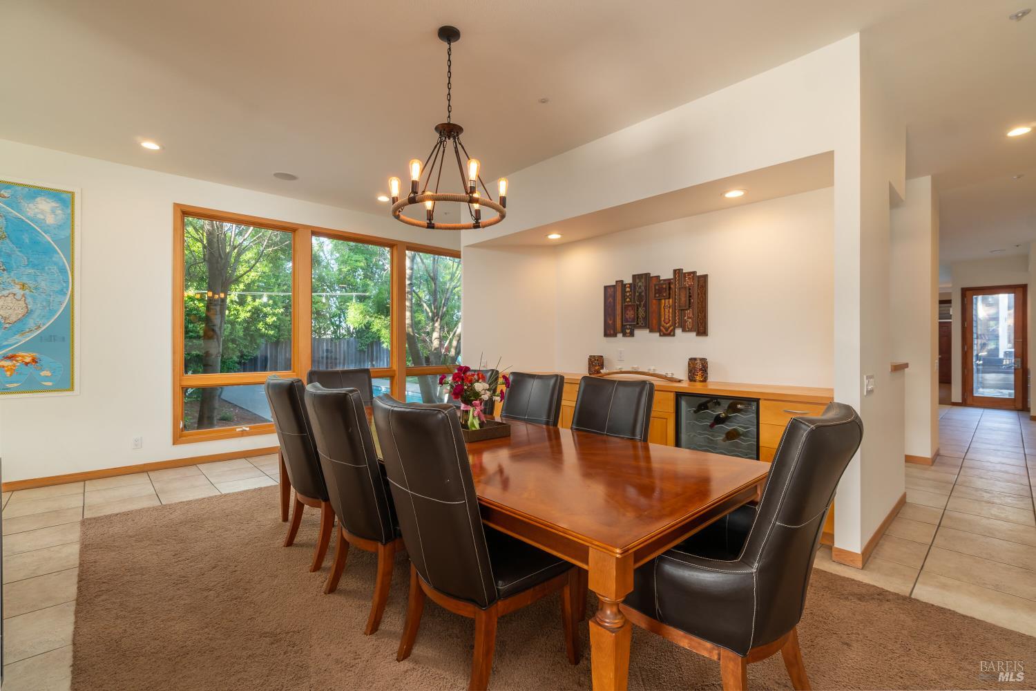 8 Circle Road San Rafael, CA 94903 - Photo 15 of 51 a view of a dining room with furniture window and outside view