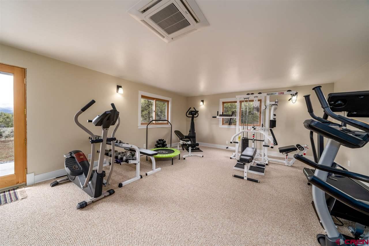20885 Mesawood Road Cedaredge, CO 81413 - Photo 31 of 35 a view of a room with gym equipment