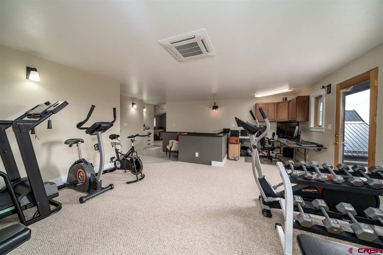20885 Mesawood Road Cedaredge, CO 81413 - Photo 32 of 35 a view of a room with gym equipment