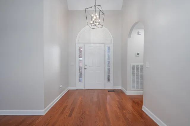 wooden floor in an empty room
