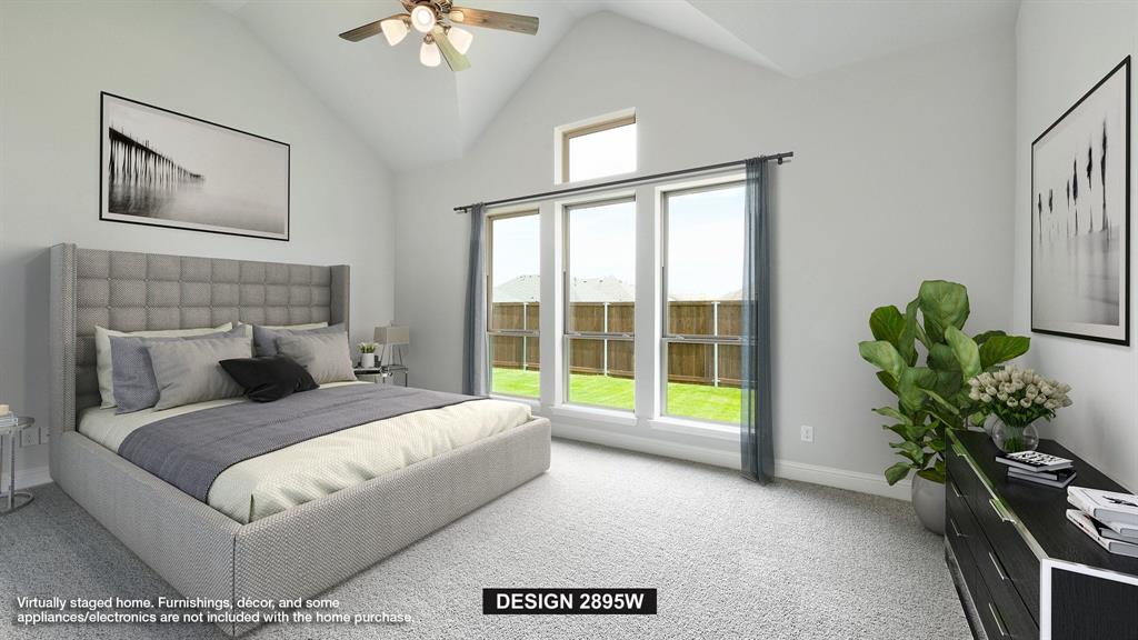 907 River Sky Road Lavon, TX 75166 - Photo 7 of 21 a bedroom with a bed and a potted plant
