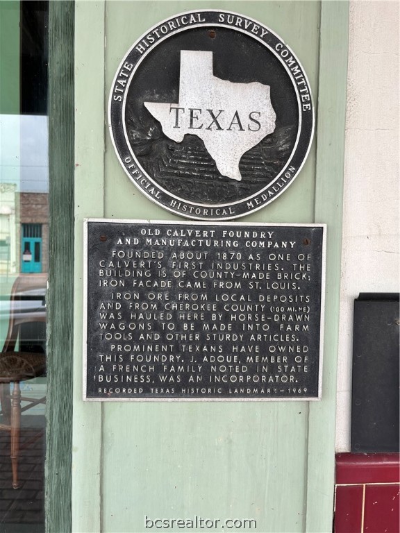 502 South Main Street Highway Calvert, TX 77837 - Photo 5 of 18 Historical marker information